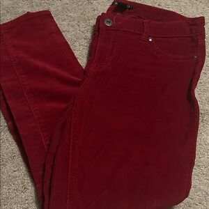 Roz & Ali Women's Red Skinny Jeans